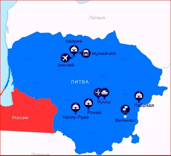 US and NATO bases in Lithuania