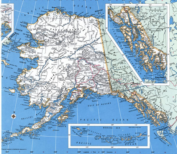 Map Counties of Alaska state
