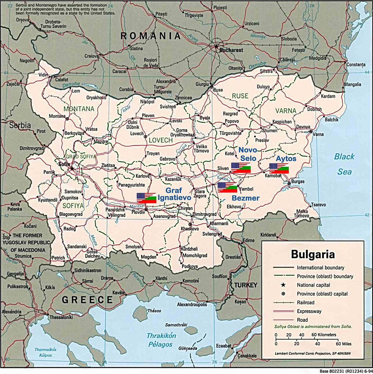 US military bases in Bulgaria