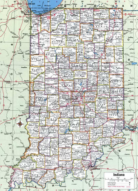 Counties of Indiana state