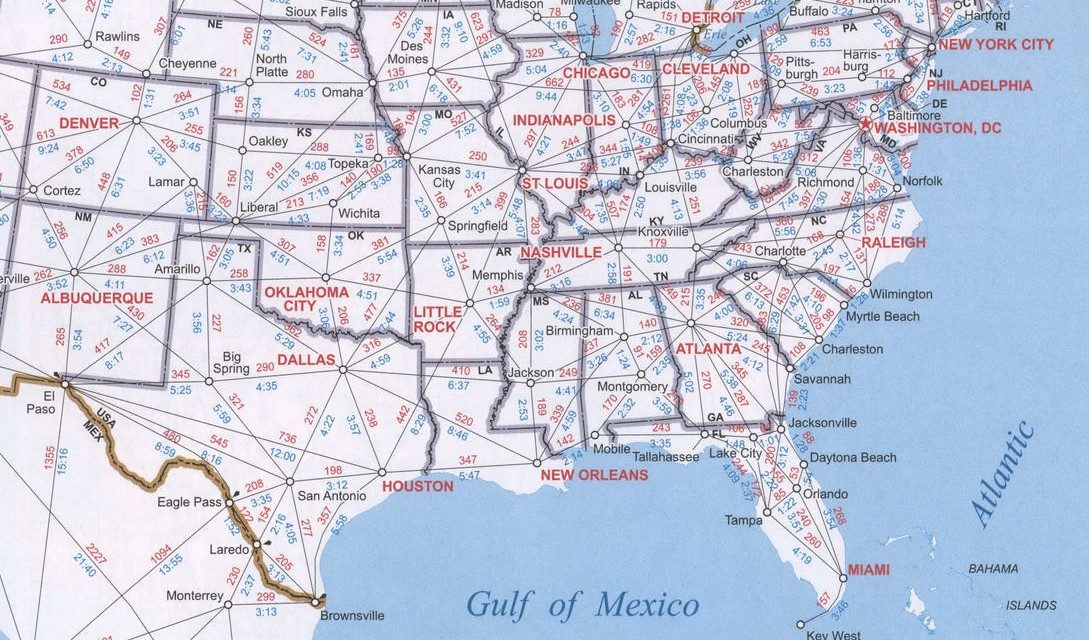 Maps Of Southern Region United States Highways And Roads USA   3 Jw4yq46p 