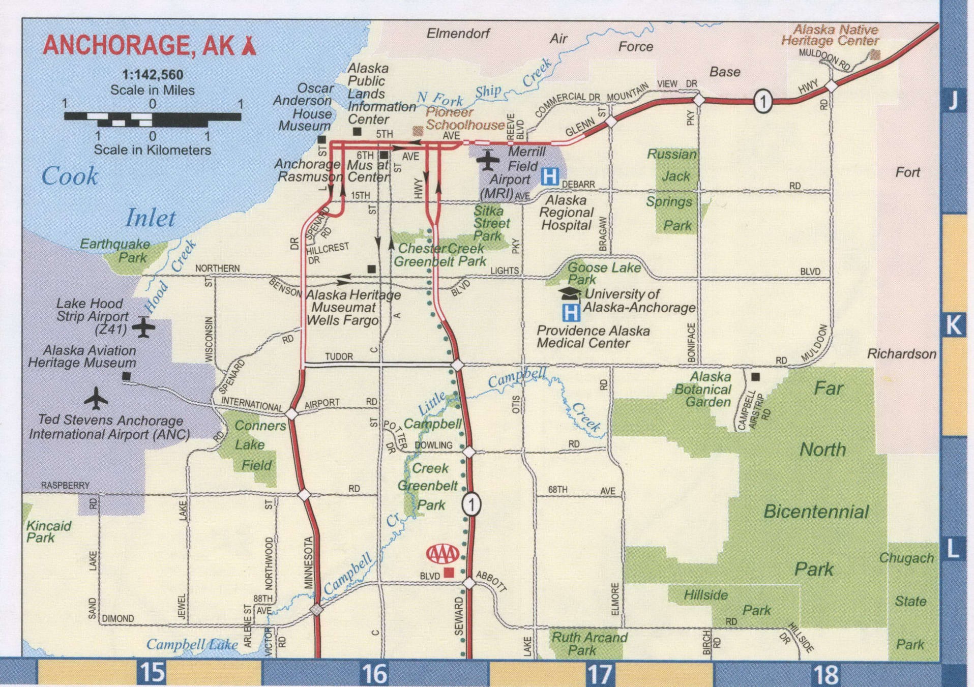 Anchorage city map
