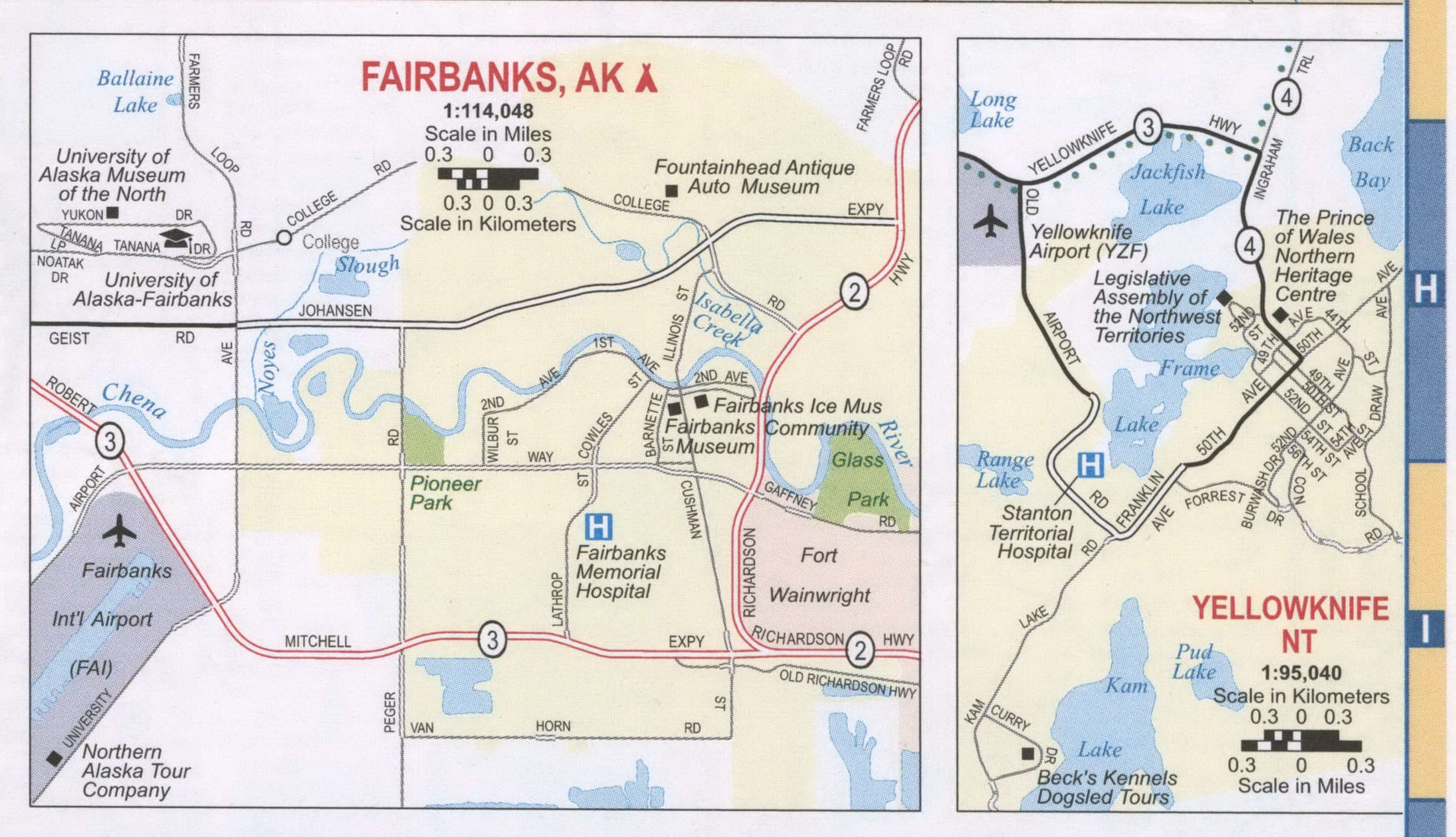 Fairbanks city map
