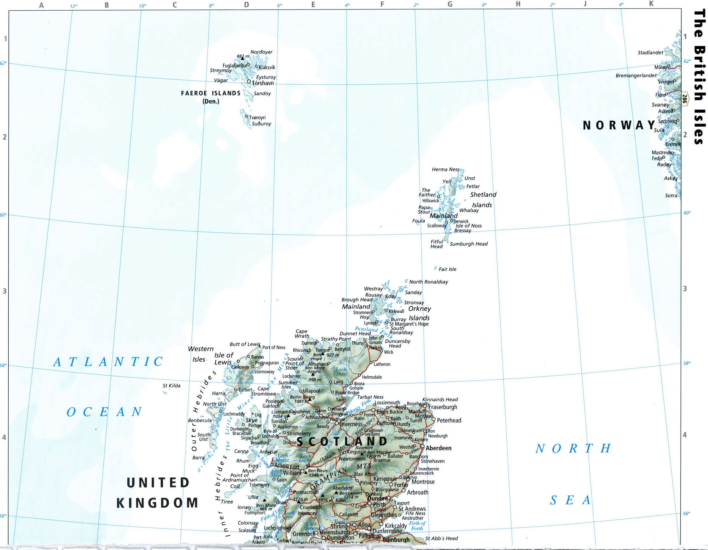 North British Isles map