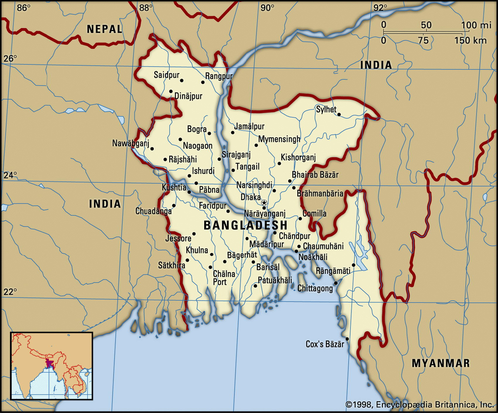 Map Of Bangladesh Physical Map Of Bangladesh Whatsans - vrogue.co
