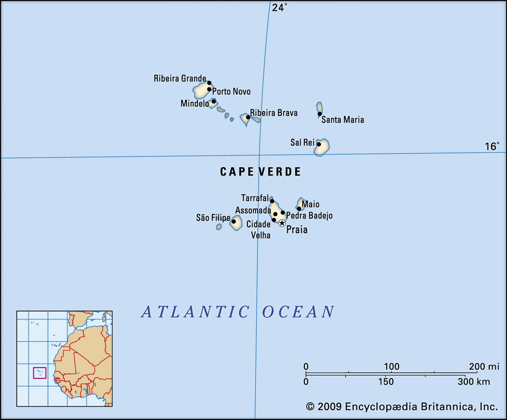 Cape Verde map
