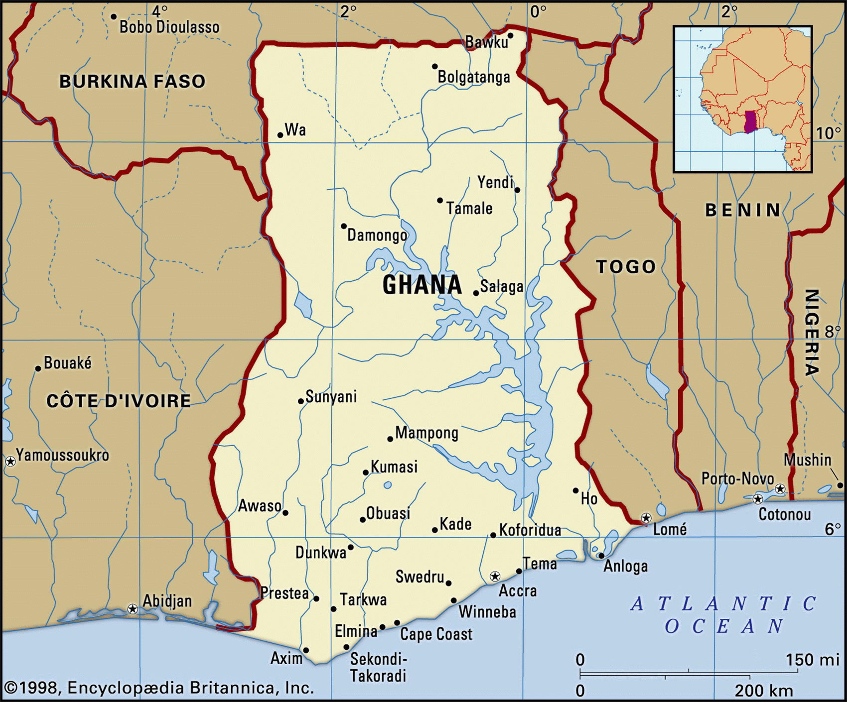 Ghana map