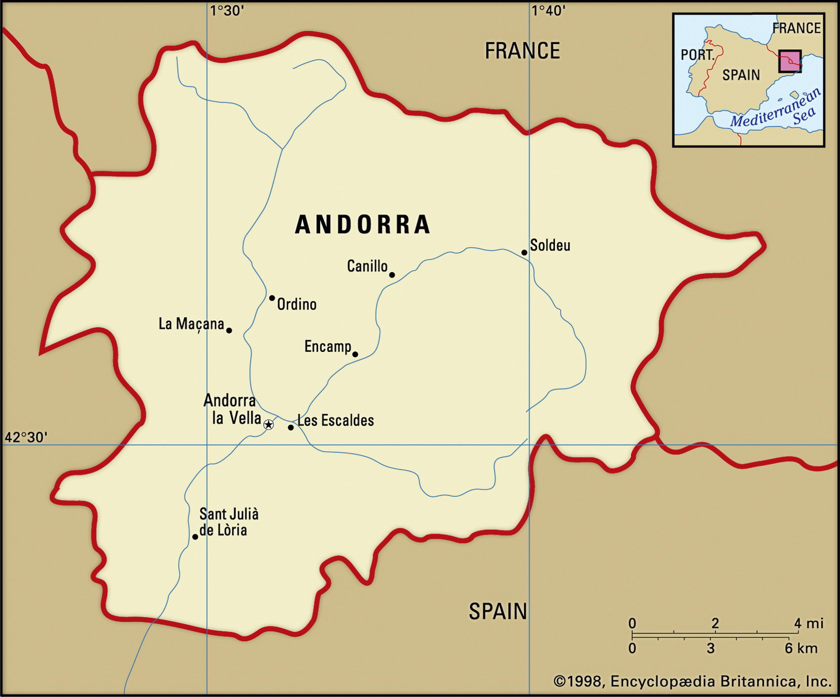 Andorra map