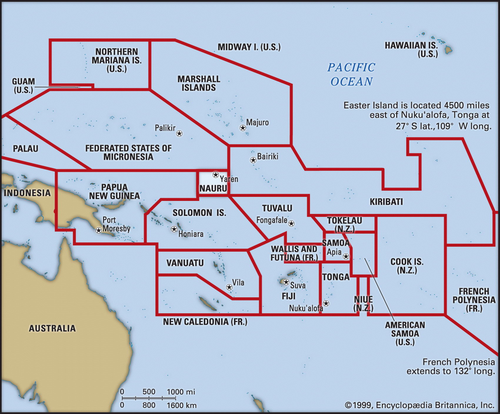 Nauru map