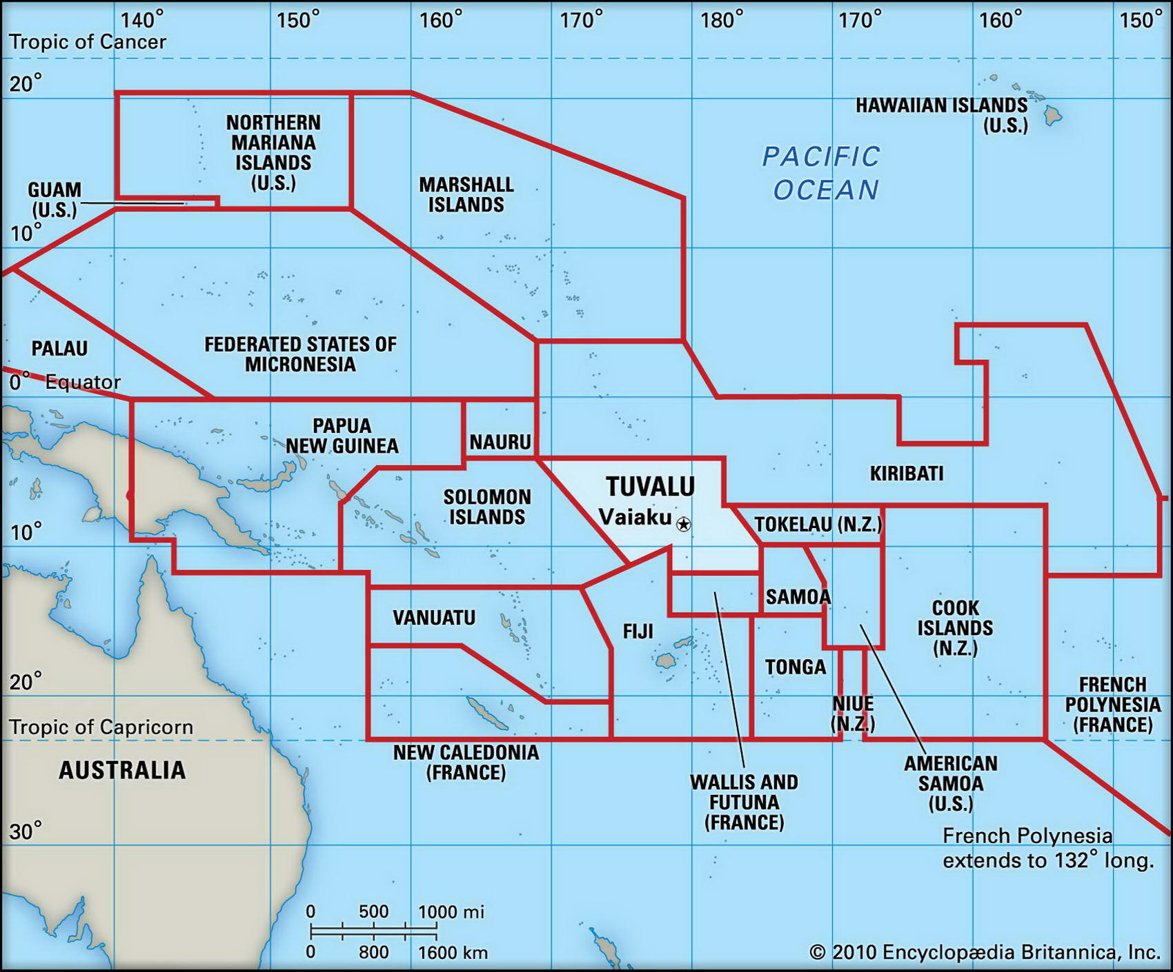 Tuvalu map